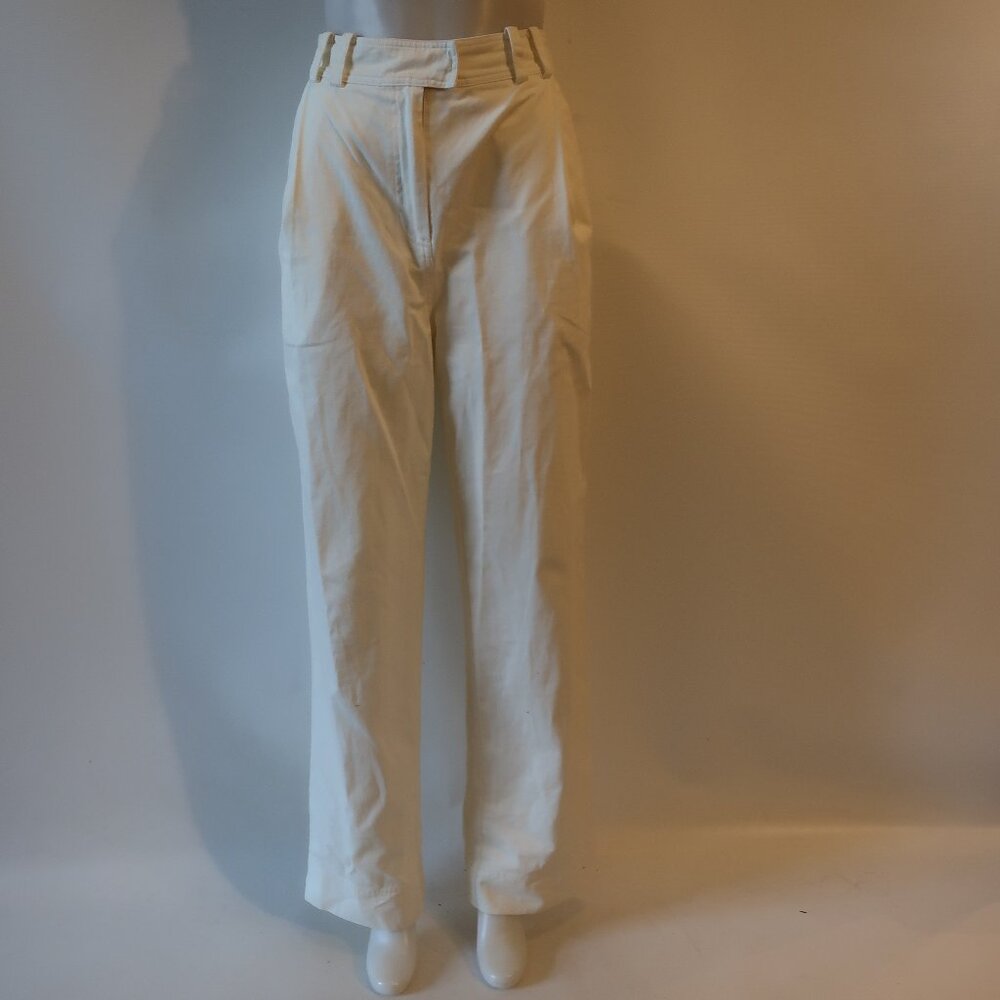 Womens A Piece Apart Off White Wide Leg Pants 0 *